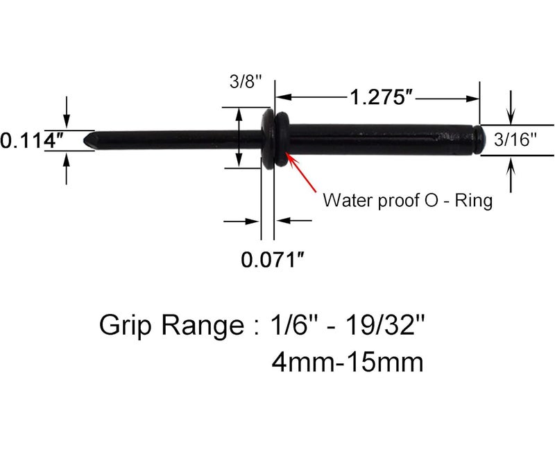 YYST Kayak Paddle Keeper Kayak Bungee Paddle Holder Kit Kayak Paddle Clip - Kayak Rigging Accessory (Pack of 2)-with Rivets - Image 2